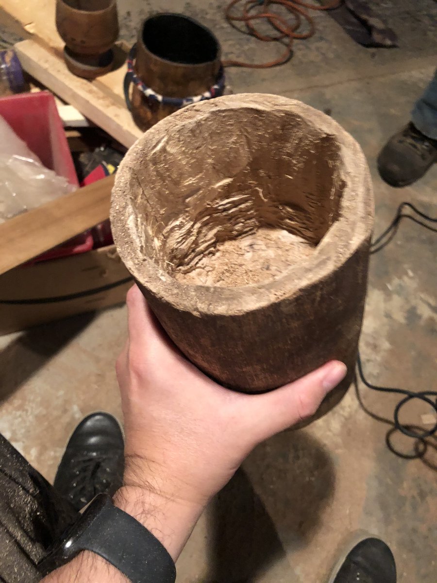 AgentIroquois's tweet photo. Made some pretty good progress today on my new #Oneida #waterdrum. Yaw^ko Uncle Donnie (my dads twin) https://t.co/63nB6thWtJ