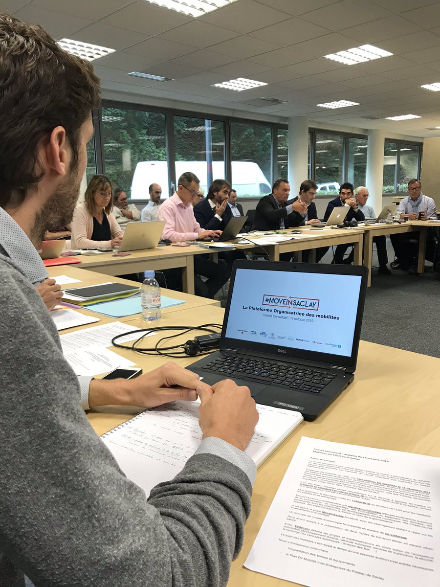 Ce matin, participat° au #ComitéConsultatif <a href="/ParisSaclay/">ParisSaclay</a>. Occasion de balayer l'avancée réflexions #Télépherique, #RoutesduFuturs, #PlanVélo ainsi que déploiement de <a href="/MoveInSaclay/">Move In Saclay</a> @parkinsaclay avec <a href="/IDFmobilites/">IDF Mobilités</a> <a href="/CDEssonne/">Département de l'Essonne</a> <a href="/Orsaynotreville/">Ville d'Orsay</a> <a href="/AggloVGP/">Versailles GrandParc</a> <a href="/RATPgroup/">RATP Group</a> <a href="/Adezac91/">Adezac</a> #POLVI