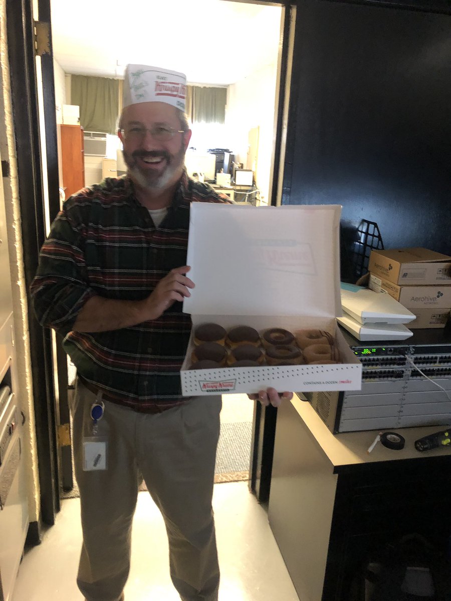 kyates's tweet photo. Happy Boss’s Day to pretty sweet boss! #CCSTechnology @krispykreme https://t.co/WYFk5HOxEi