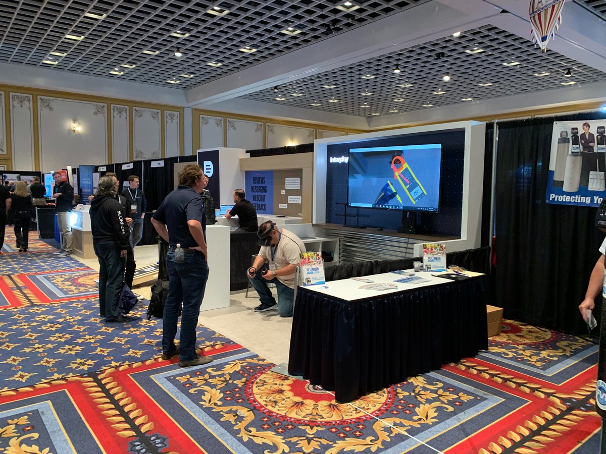 InterplayLearn's tweet photo. If you're at @ServiceWorldXpo, come find us at Booth 1313. Stop by and try our virtual reality skilled trades training. #hvac #swe2019 https://t.co/Tap6uTT0Ey