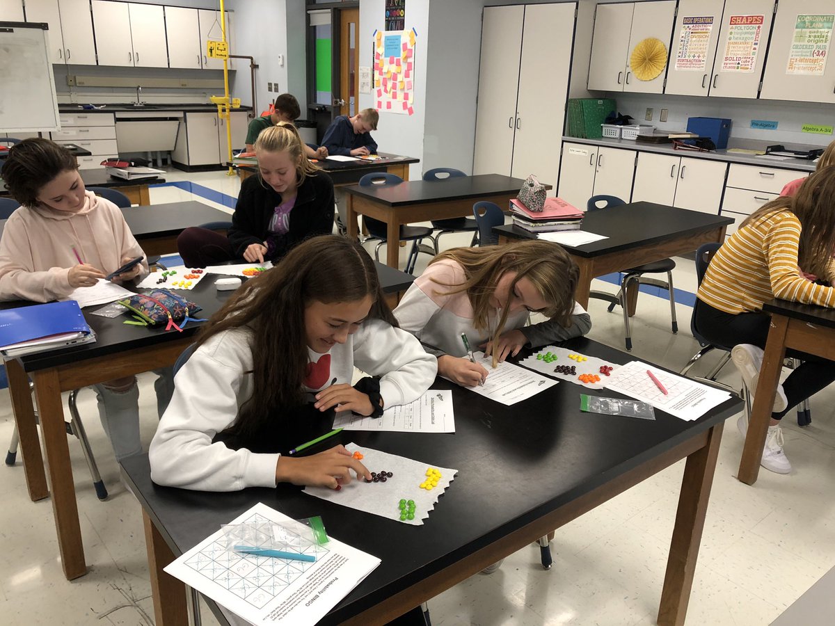 kubi1b's tweet photo. Practicing probability and odds with Probability Bingo and Skittles today!#mertonint https://t.co/wyrFHDcaPK