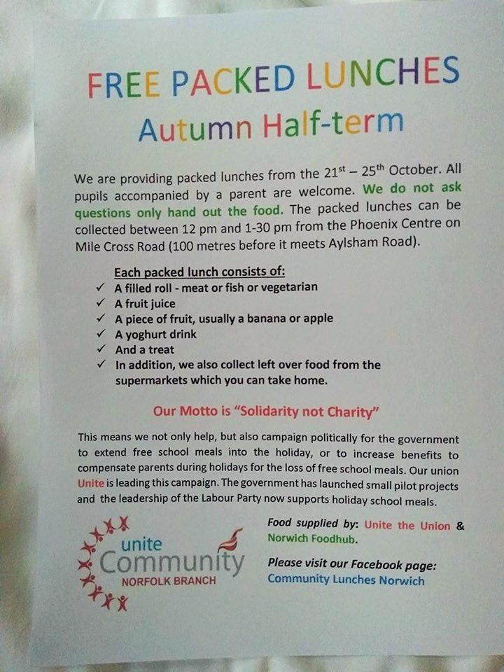 Great initiative by <a href="/Unite_Community/">Unite Community ✊🏼 #joinaunion</a> support for those that need it