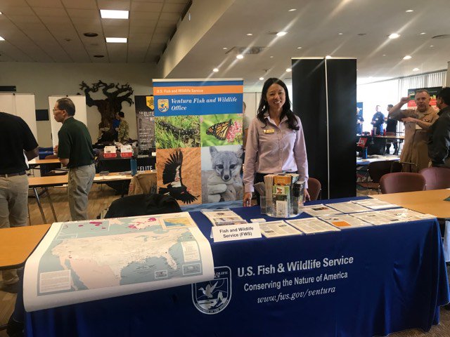 What a treat for biologists Danielle Fagre and Lena Chang to connect with students at California Polytechnic State University (Cal Poly) Federal Career Fair! With almost 30 Federal agencies in attendance, we all worked together to inspire a new generation!