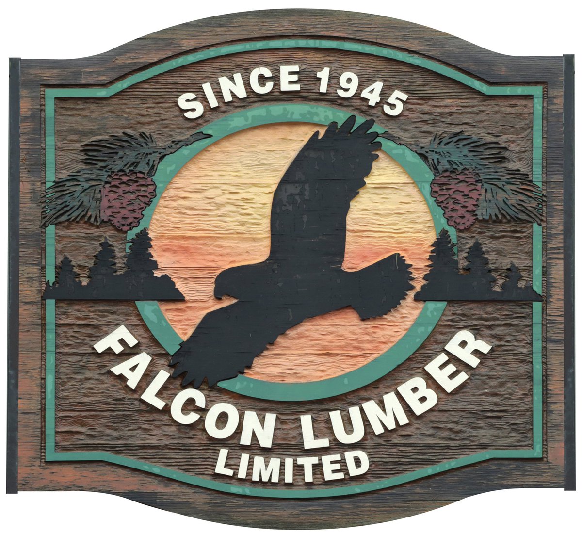 lumbersource's tweet image. Our logo featured on the front of our office building was a gift from Norcan Hardwoods in 1995 celebrating 50yrs still looks great.
