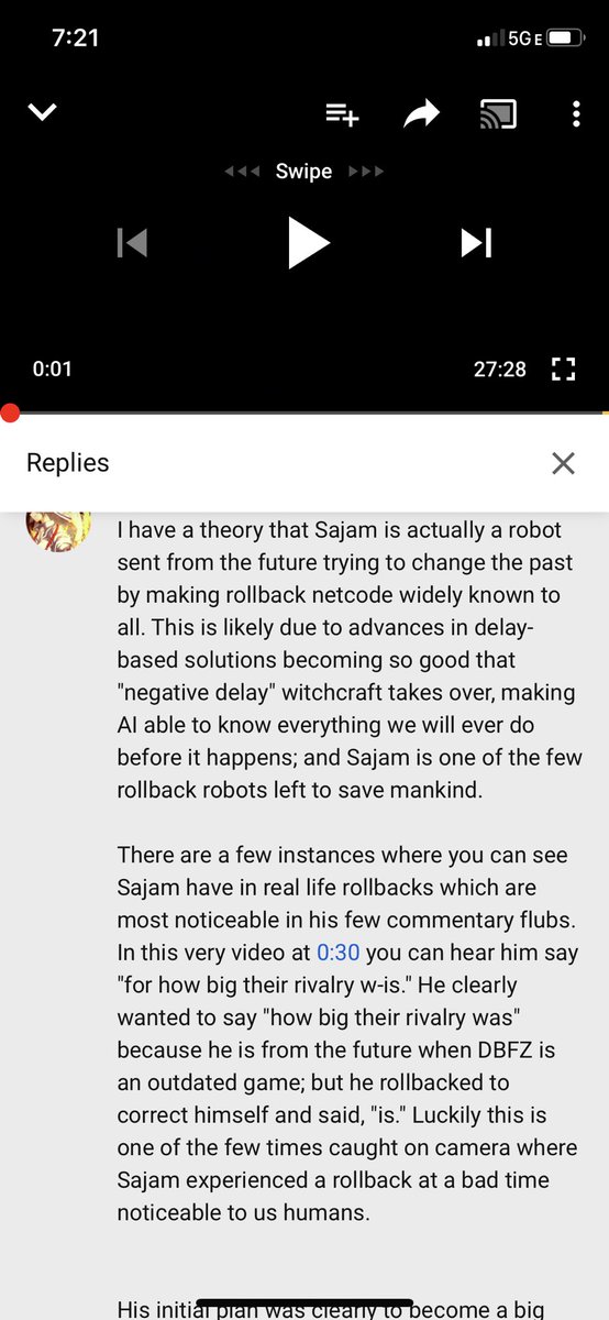 Sajam's tweet photo. My YouTube comments have blown my cover. 

It’s time to admit the truth https://t.co/2kjLNk5KzS