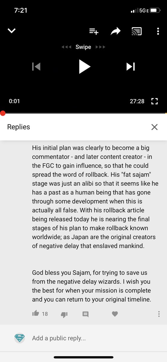 Sajam's tweet photo. My YouTube comments have blown my cover. 

It’s time to admit the truth https://t.co/2kjLNk5KzS