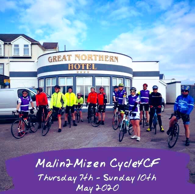 ATTENTION 🚲 CYCLISTS &amp; NON-CYCLISTS Thursday 7th - Sunday 10th May 2020. 4days. 640km. 1 cause #cysticfibrosis 
The Malin2Mizen Cycle4CF  raises much needed funds &amp; awareness.Registration closes on January 24th, so book early to avoid disappointment! bit.ly/327X4WT