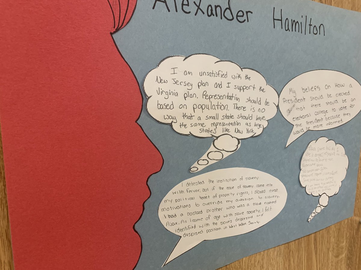 LogsdonMs's tweet photo. Working on paraphrasing and summarizing while getting into the minds of some delegates Am.Govt 2A 2B #rsherman #erandolph #jwilson #gwashington #cpickney #gkcogs @gkschools @gkhscogs424 https://t.co/KVzXZbX012