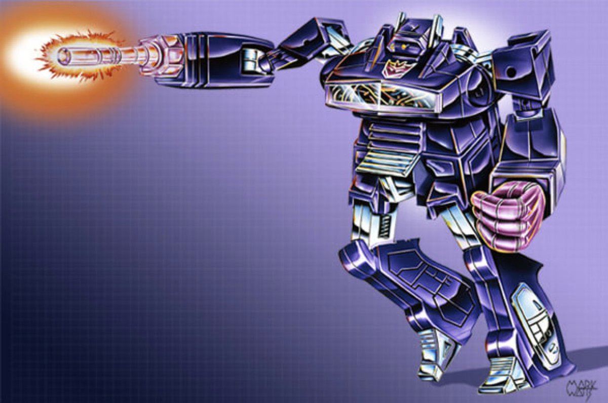 RETROTOYING's tweet photo. When great art inspired by an action figure comes full circle and a action figure gets created inspired by great art! Number 3 #markwatts #transformers #shockwave https://t.co/XxCYzlco1J