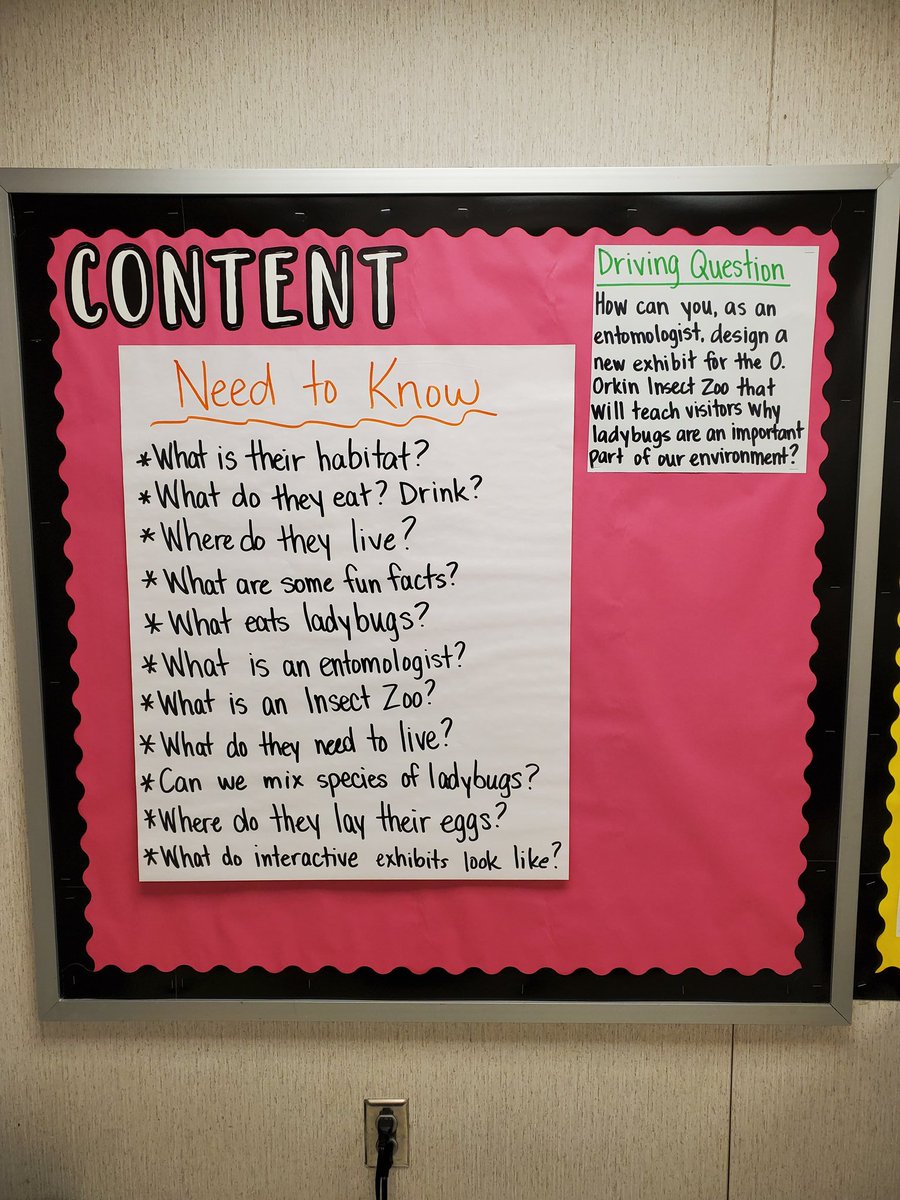 MrsFitz3rd's tweet image. So proud of the great thinking today to come up with our Need to Know questions for our Ladybug PBL! @ParklawnFCPS #PBLinFCPS