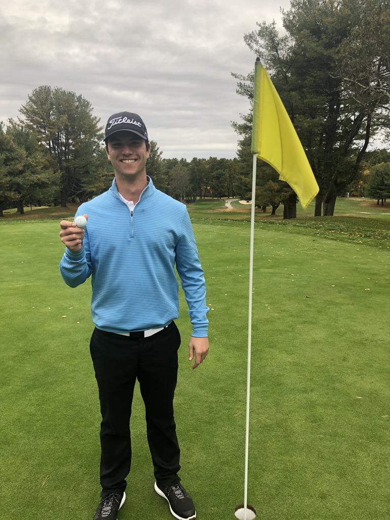 Hole in one for <a href="/NEMetroTech/">NortheastMetroTech</a> star golfer P Maloney! First in his career. Congrats!