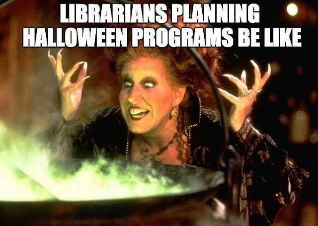 TBLC's tweet image. 🎃 👻 tell us what you got cookin in the comments 🎃 👻 .
.
.
.
.
.#halloweenlibrary #libraryprograms #programminglibrarian #librarianhumor ift.tt/2OPEajX