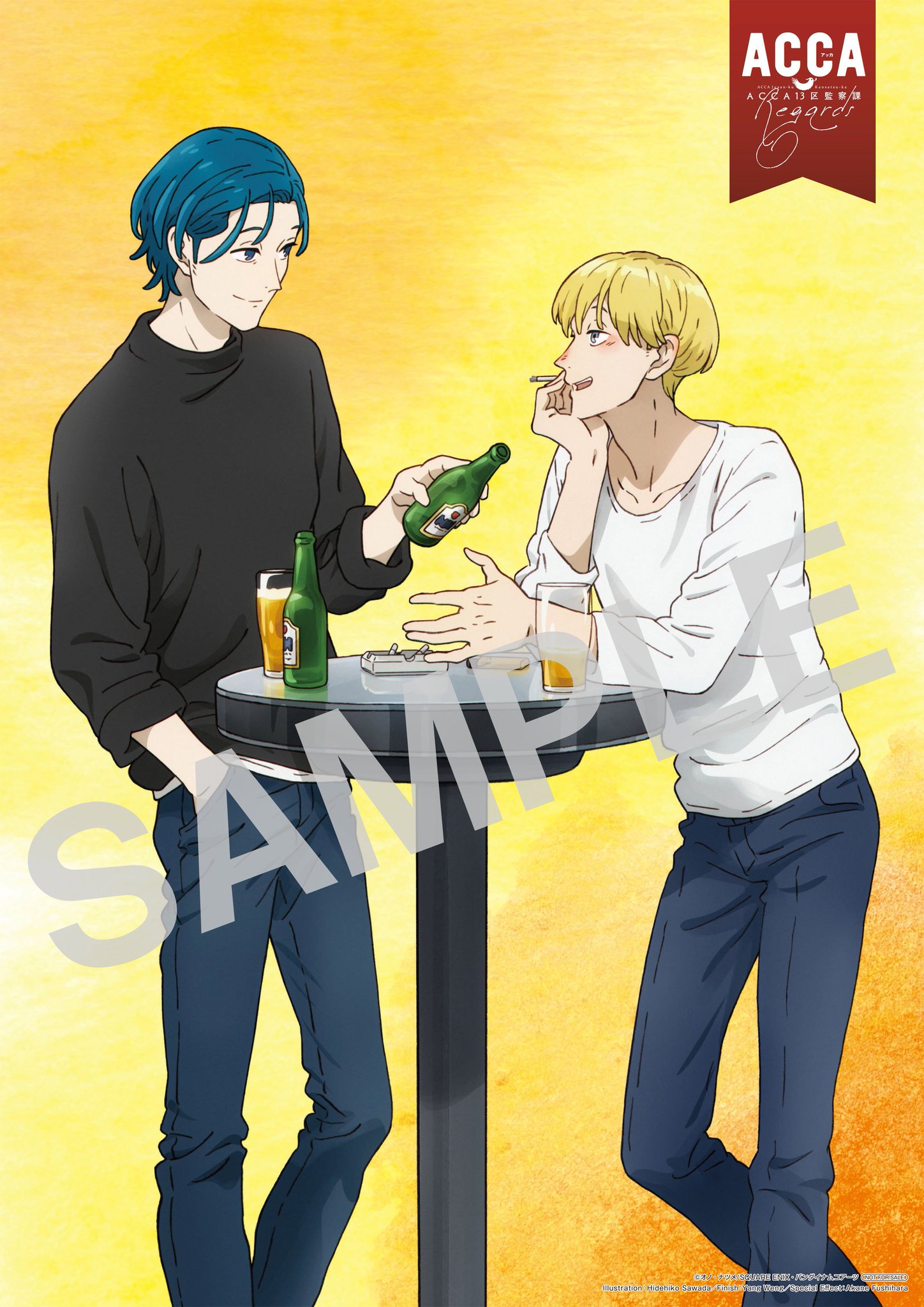 ACCA13区監察課　ホワイトデー　ケーキ特典　缶バッジ　ジーン　ニーノ　25点 公式】ACCA13区監察課 ケーキ・マカロン・カップケーキ【PRIROLL