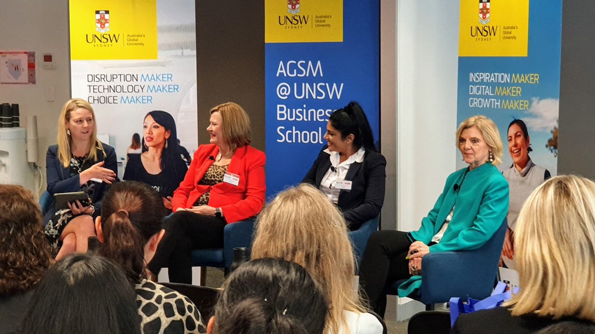 Great lunchtime event with @WomensAgenda @UNSWAGSM discussing #careerbreaks @KerryChika Preeti Bajaj And Jacki Johnston #empoweringwomen