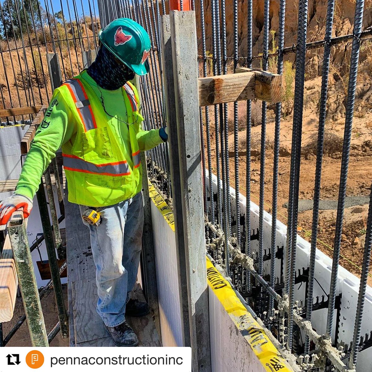 16 inches of high strength concrete held together by #ICF #insulatedconcreteforms. Durability &amp; superior insulation. Click on the link in our BIo to see more information on this new wave of building. #icfbase #buildbetter