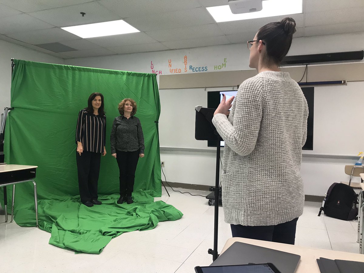 Green Screening with iMovie  Lately when it comes to technology, I am apart of giving the PD so it was refreshing to be on the receiving end this afternoon. I’m thankful that  @BerkCoSchoolsWV continues to invest in the technology investments they have made!