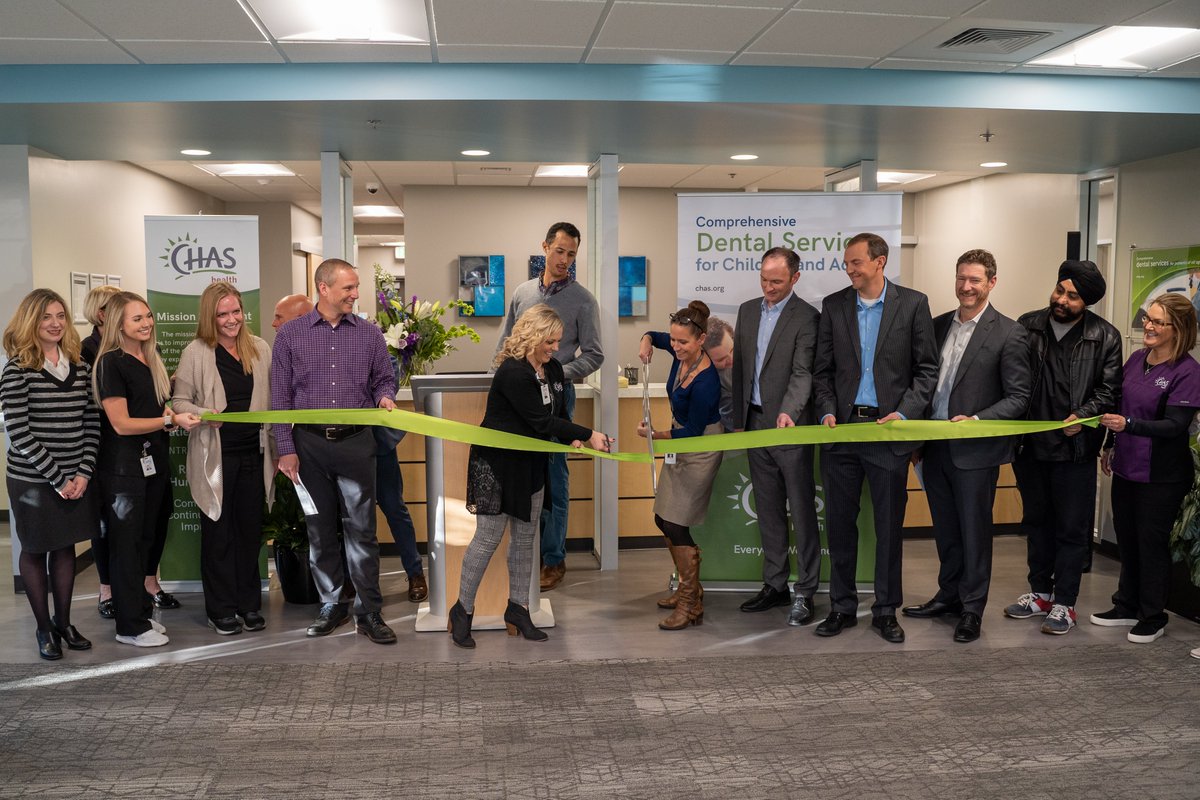 CHAS_health's tweet photo. Thanks to everyone who came to the ribbon cutting of our new Family Dental Clinic and made this clinic possible.
The new clinic is located at 203 E. Dalke Ave. in #NorthSpokane and serves everyone!
.
.
.
.
.
.
.
.
.
#spokane #dental #dentalaccess #medicaid #fqhc #valuechcs https://t.co/6bbrBnbVHW