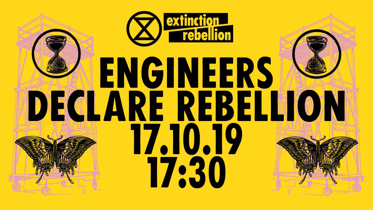 EngineersXr's tweet photo. Engineers: join us to film your pledge of rebellion, add your name to the growing numbers of engineers demanding the government tell the truth on the climate &amp; ecological crisis. 5:30 Trafalgar Square 17th Oct. #everybodynow #rebelforlife #climateemergency https://t.co/FXQJU45uAR https://t.co/wpPqNluj4x