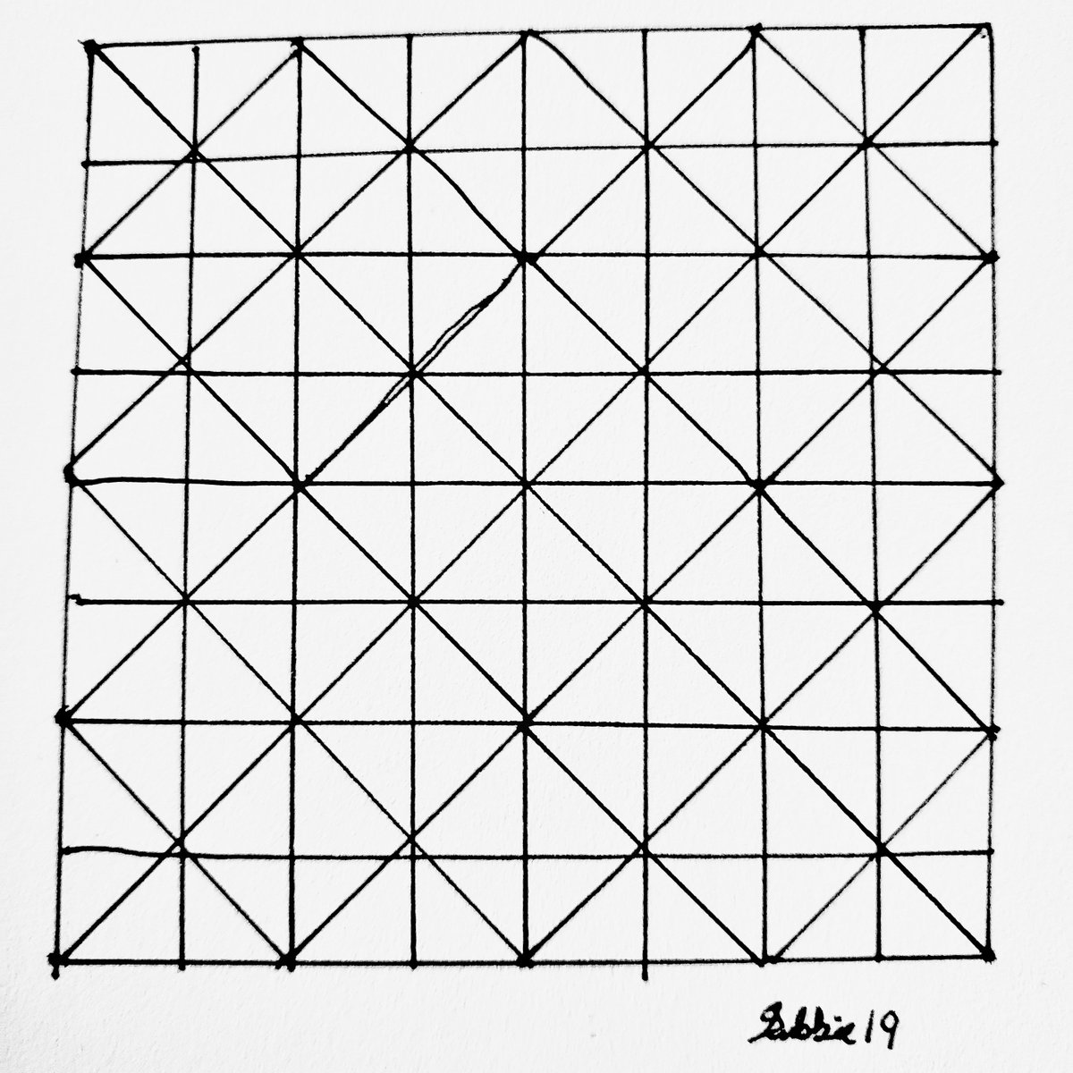 dubbhae's tweet photo. Inktober Day 10 - Pattern. Kept this one simple and Just played around with symmetry. 

#Inktober #Inktober2019 #InktoberPattern #InktoberDay10 #Day10 https://t.co/jKGR5wYZ90