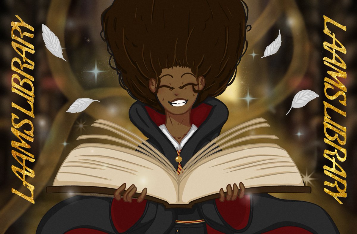 AndieSpeak's tweet photo. I don't mean to brag, but one of my 8th graders made this for the LAAMS library desktops. @LAAcademyMS @LASchools #TotallyBragging #WizardingWorldLibrary #LibrariansofLAUSD #tlsoflausd #mystudentsrock #D&DClub #bookclub https://t.co/UU9TW89QMj
