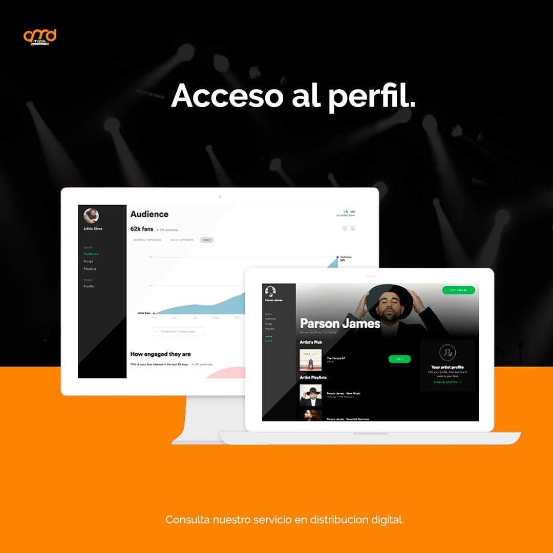 AMDMusicMexico's tweet photo. Obtén acceso a tu perfil de artista en @Spotify de esta manera te mantendrás al tanto de tu audiencia y podrás ver las métricas de tus lanzamientos. ✨📱 https://t.co/mqVb2bWu2K