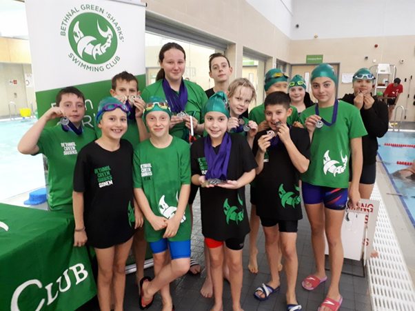 Three BGSSC swimmers won gold medals at the N & UEL Early County Qualifier. Ivy H Taylor - 400 m freestyle and 50 m backstroke. Ruby Ruzzaman - 200 m backstroke. Lucas Malcev - 50 m, 100 m, and 200 m backstroke. 13 other swimmers won medals.