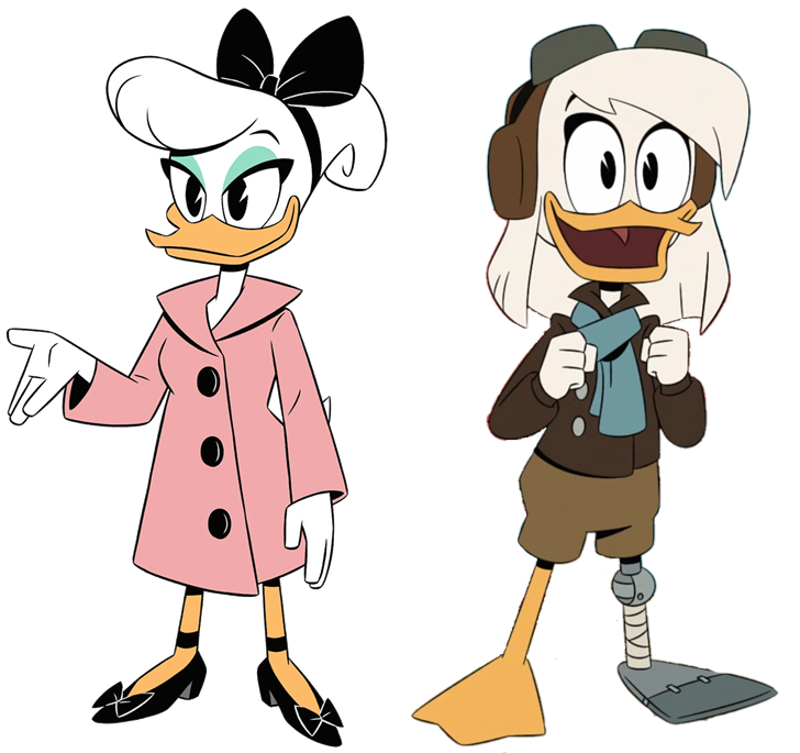 “Della and Daisy duck #DuckTales” .