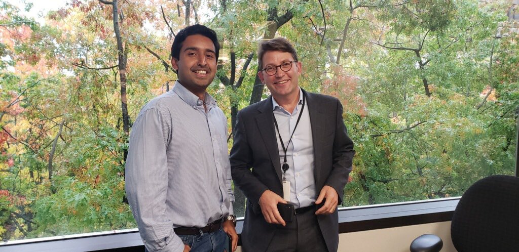rotival's tweet photo. Awesome chatting with @ShafiqFA and @peteratmsr from #PortlandOR ... thank you! #CambiaChat #HLTH2019 https://t.co/V0dSf2iOkl