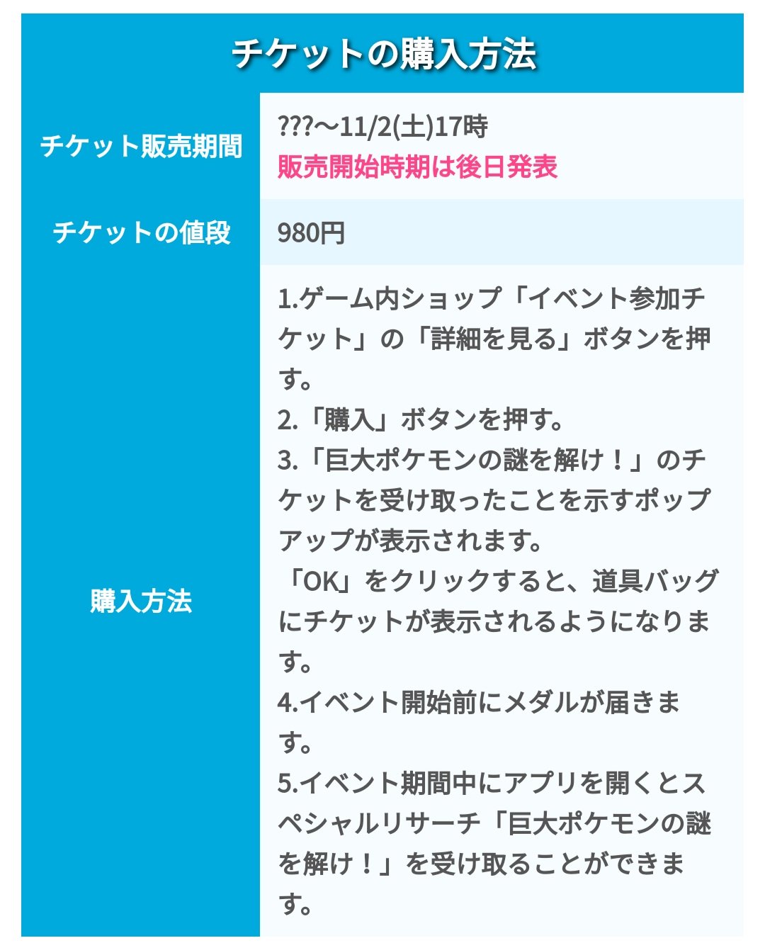 ポケモンgo攻略 みんポケ Al Twitter レジギガスイベントの日本語版ページが公開され以下3点が判明しました チケットの日本円での価格は 980円 レジギガスがギガインパクトを覚えている イベントの正式日本語名は 巨大ポケモンの謎を解け レジギガス