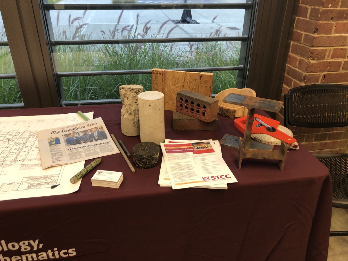 bcmcgcav's tweet image. @S_T_C_C Admissions Open House. Rockin’ it with construction materials from #CivilEngineeringTechnology. Swing by to learn about career opportunities as a civil engineering technician or construction manager! High demand for skilled employees. #STEM #civilengineering