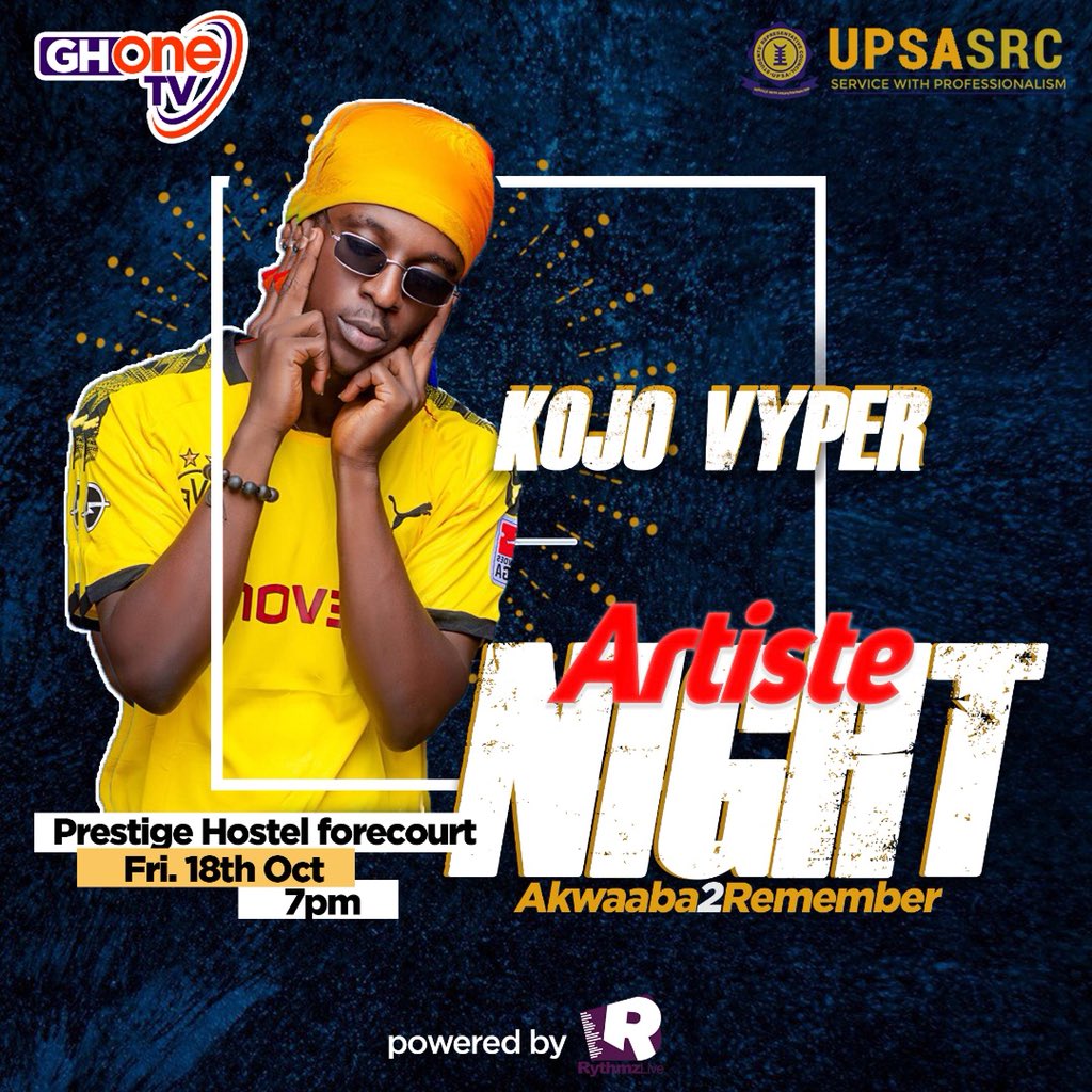 kojo_vypa's tweet photo. This Friday inside @UPSAGhana 🔥⚡️
#Acheckah?
#monsterSzn https://t.co/rO9T2osyu2