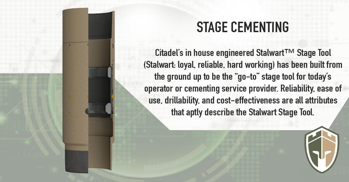 casingequipment's tweet photo. Citadel’s in house engineered Stalwart™ Stage Tool (Stalwart: loyal, reliable, hard working) has been built from the ground up to be the “go-to” stage tool for today’s operator or cementing service provider. 

Learn more: https://t.co/DIsC9YNZru https://t.co/P4Nz46goDD