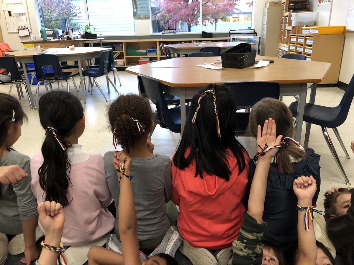 Feeling proud of our Métis finger weaving project. Thanks @joshmyhre @NorgateLearning