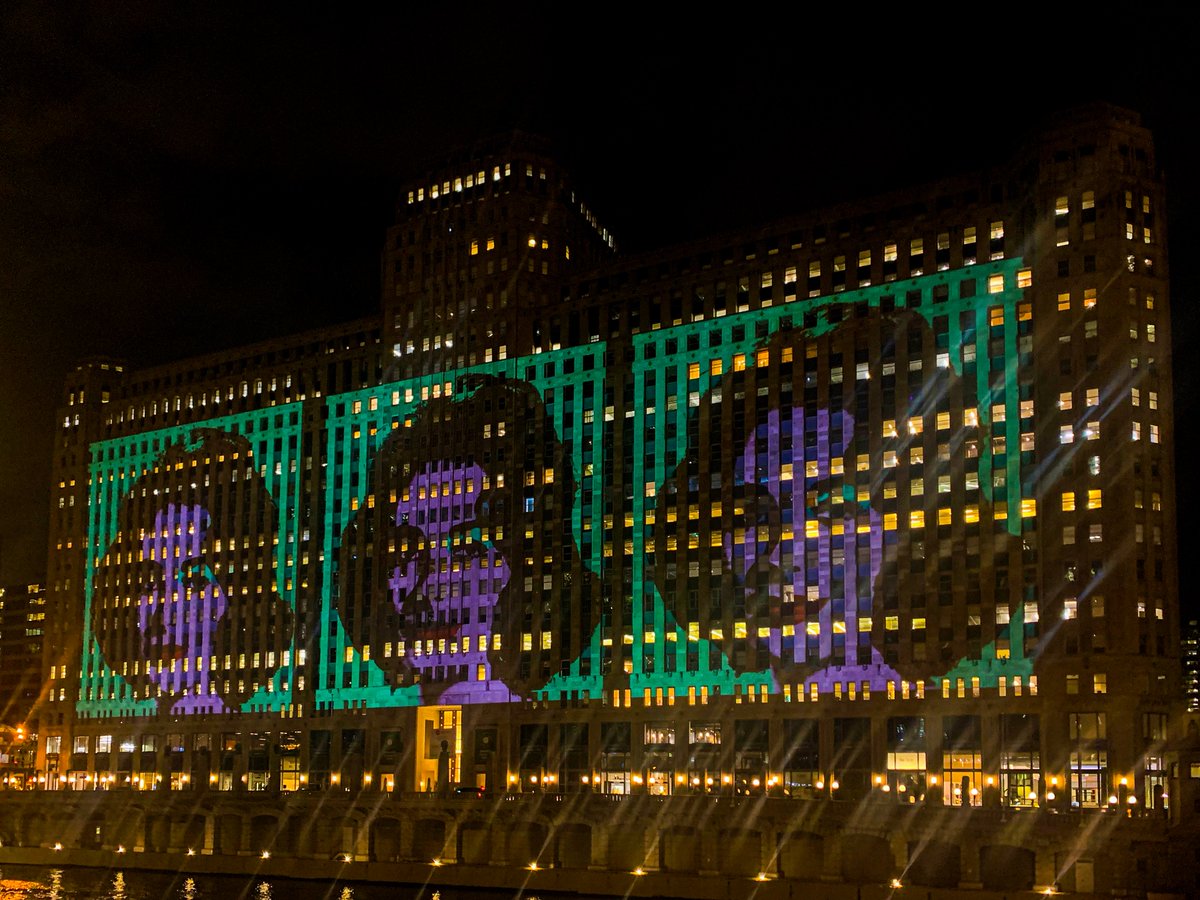 artinstitutechi's tweet image. Highlights from our upcoming Andy Warhol exhibition light up the sky as part of @artonthemart, a public art installation illuminating the 2.5-acre facade of @themerchmart. #ArtOnTheMart

See "Andy Warhol" at the Art Institute—opening this weekend!
