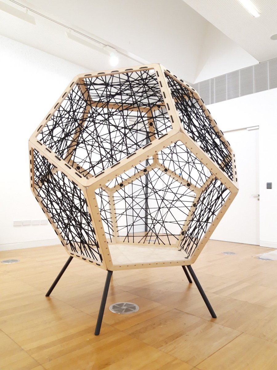 LScarffDesign's tweet photo. First piece set up for Friday's launch at the Luan Gallery
#Dodeca_Pod #luangallery #web #pod #birchply #cnc #digital_fabrication #meetingpod #seating #chair #furnituredesign #furniture #contemporary_furniture #irishfurnituredesigners https://t.co/JytqqMbT8v