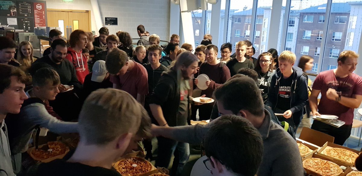 LancsUniHackers's tweet photo. We also demoed our new toy with TEMPEST. and of course some lockpicking.

We finished off by demolishing 32 large pizzas in about 15 minutes, barely a crust was spared. 

Huge thanks to LUHackers @BenSimms15, @ProPaulius, @ekralcyrneh,  @thePotatinator, and @KMatthewMarsden 2/2 https://t.co/bprxQIfFE2