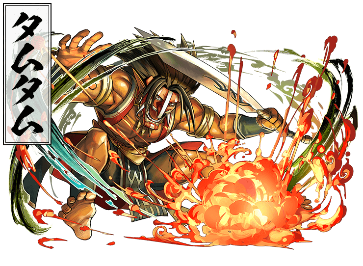 Official Art from the new Samurai Shodown X Puzzle & Dragons