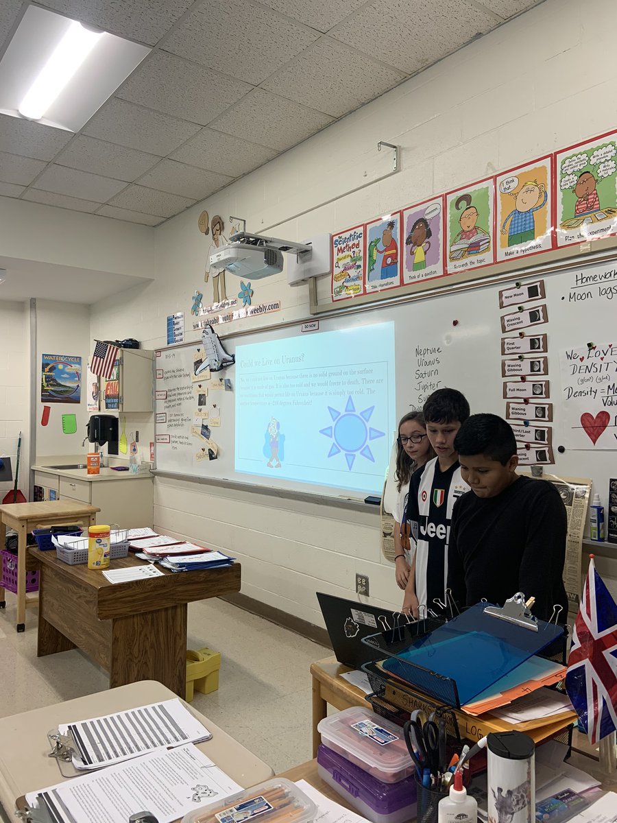 6th grade Planet Projects presentations. They did a wonderful job. Very creative and interesting! My 6th graders rock! <a href="/TGuentensberger/">Todd Guentensberger</a> #CIBLscienceDPS <a href="/CIBLEARNING/">CIBL</a>