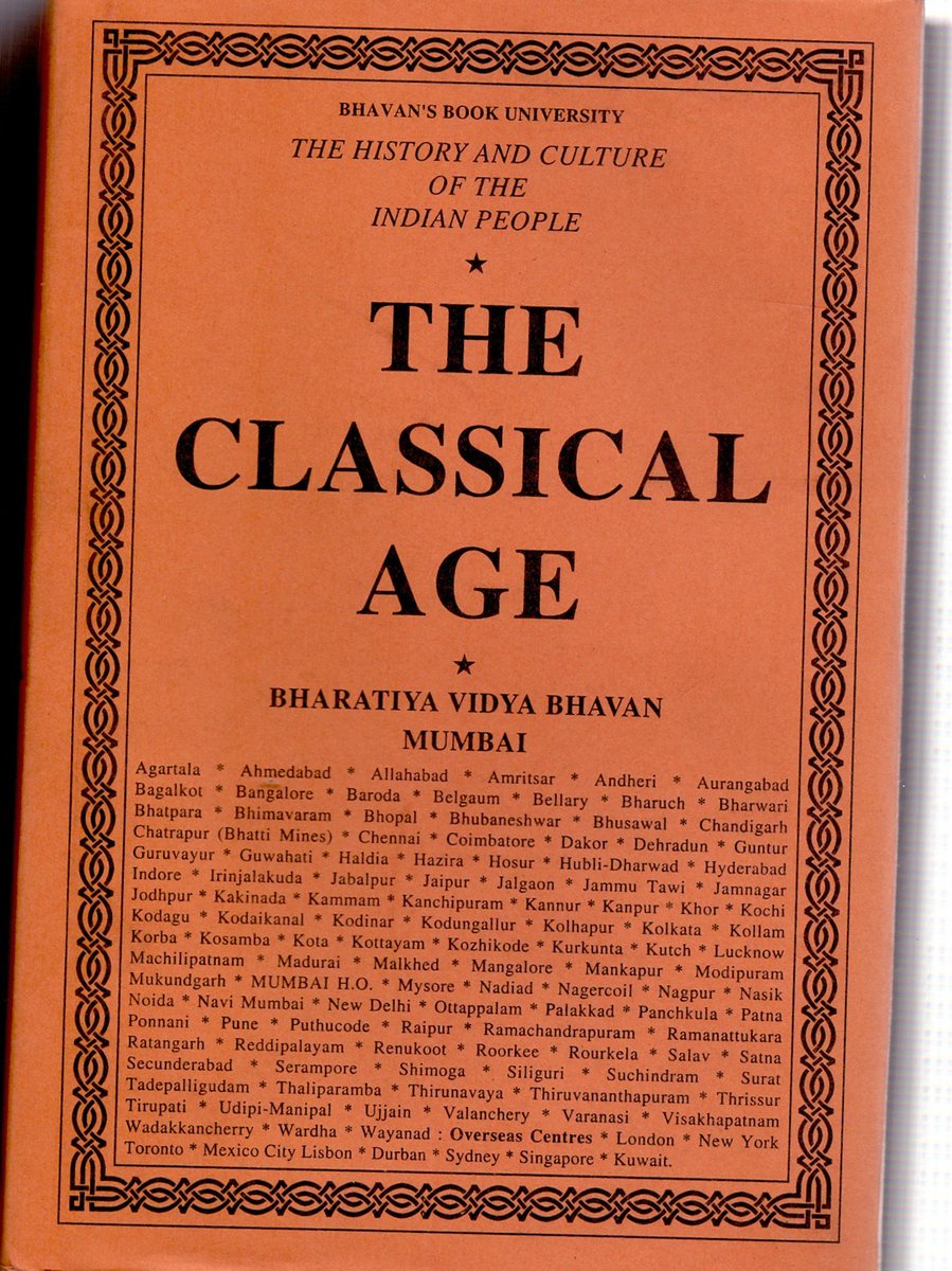 rao_sanjeev's tweet photo. Finally, just completed #TheClassicalAge #AncientHistory #History #India #RCMajumdar #BhartiyaVidyaBhavan #GuptaAge #Hinduism #Buddhism #GoldenAge #Vikramaditya #Saka #Parthians #Udaigiri #Vidisha #MadhayaDesh #HarshVardhan #HieunTsang #IndoChina https://t.co/ihlzaJluWW
