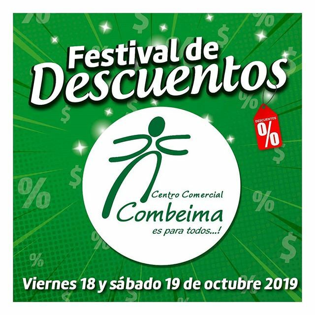 CCCombeima's tweet photo. ¡¡¡Llego nuestro tan esperado FESTIVAL DE DESCUENTOS!!! 🎉 🎉 🎉 🎉 🎉 
Visítanos este Viernes 18 y  Sábado 19 de Octubre, y lleva las prendas que más te gustan a precios increíbles.... 🏃‍♀️💸 💸 💸 Y de 3:00pm a 6:00pm presentando tu factura de compra podrás participar en el so… https://t.co/bqciK9rdnU