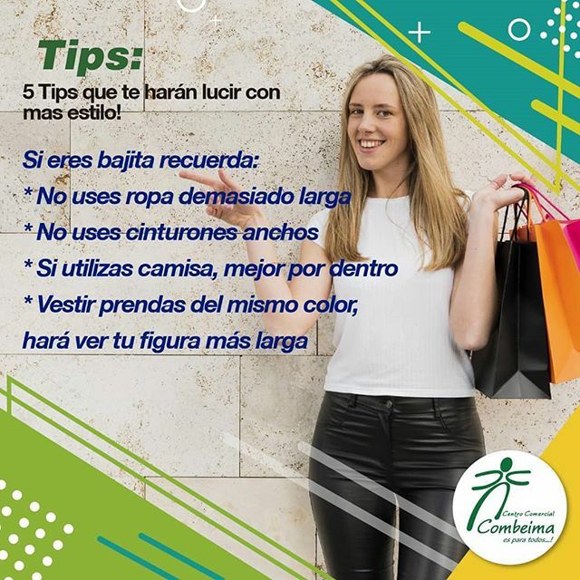 CCCombeima's tweet photo. ¡Si eres una mujer bajita recuerda algunos de nuestros tips, para vestir adecuadamente!.. 😊
👌🏻👌🏻👌🏻👌🏻
-
-
-
#Ibague #CCCombeima #mujer #Descuentos #Ofertas #TipsCCC #TipsDeModa https://t.co/UvdJMU8a0F