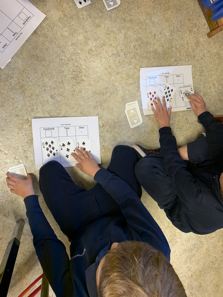adgamarose's tweet photo. We love playing Place Value Battle! We are learning how to compare numbers on a place value chart in order to identify the greater number. #MathGamesAreFun! https://t.co/6ONWck02VT