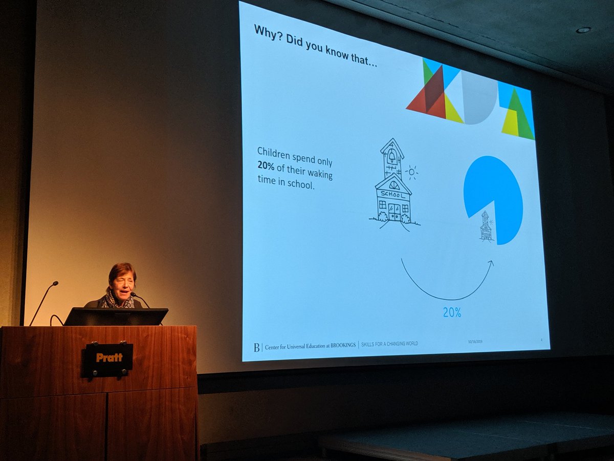 TheCCDesign's tweet photo. "We have to transform everyday places into learning opportunities to increase child outcomes through placemaking"
@KathyandRo1 at #CCities19 Family Friendly Cities event at @PrattInstitute https://t.co/qUdwAfkDXH