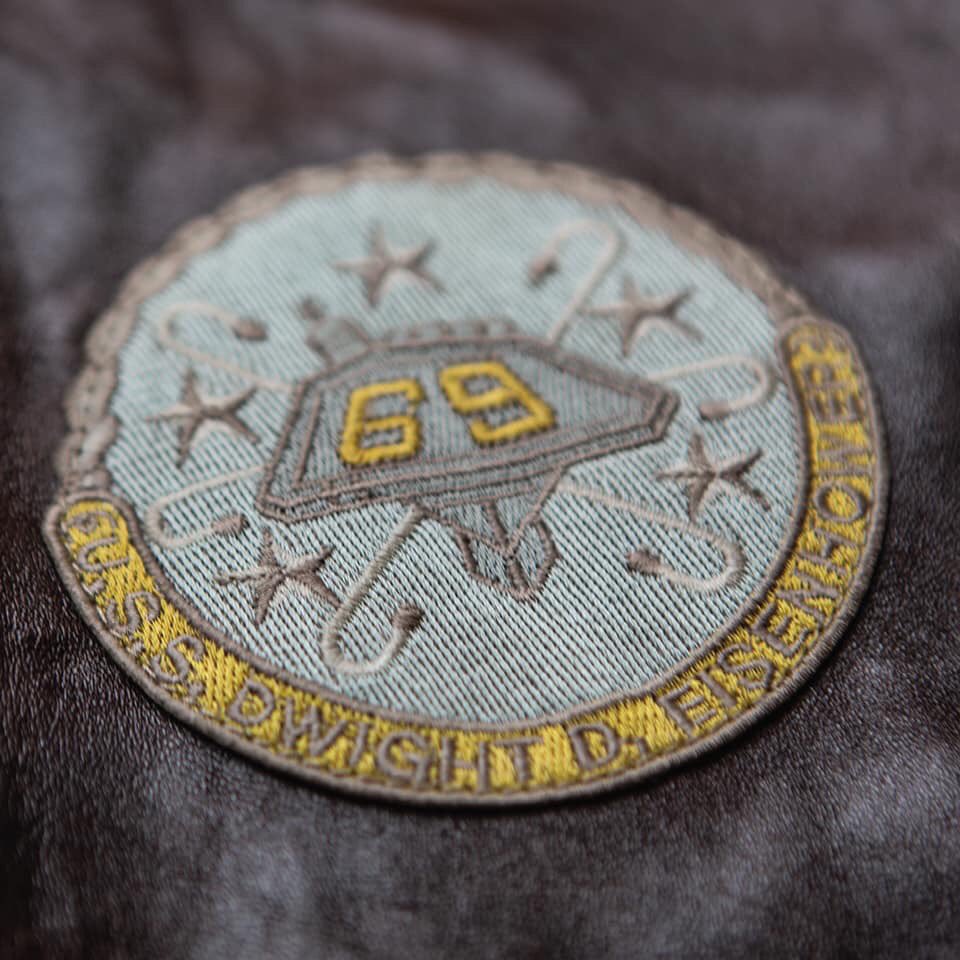 AvirexUs's tweet photo. Authentic Top Gun patchwork. The Top Gun G-1 Leather Jacket. #OriginalAvirex https://t.co/4LpjvrMFoQ