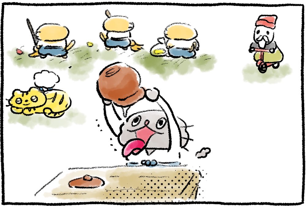 ぶっきゅうさん・完
#ねこのぶーちゃん4コマ 