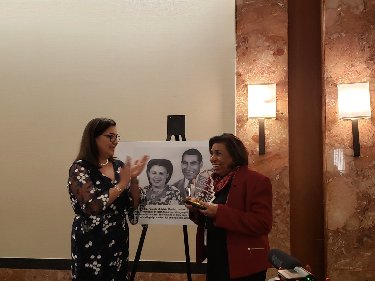 @DiversityFirst What an honor to meet Sylvia Mendez, 2019 Legacy award winner. Her efforts truly made a difference for Latinos #LegacyLeaders @DiversityFirst