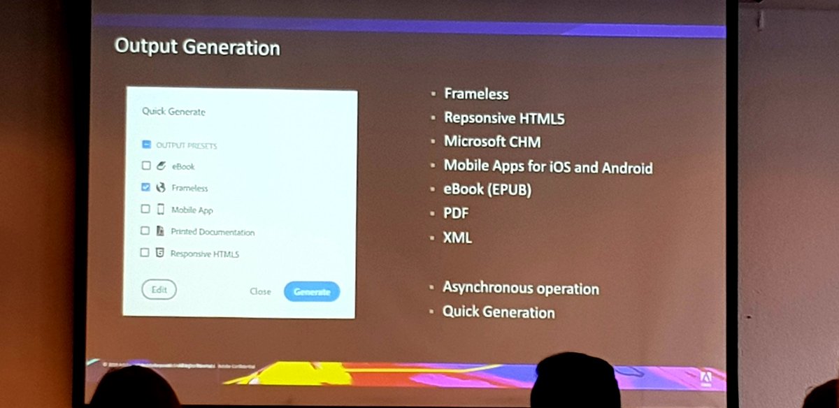 tushalb's tweet image. Almost every perceivable output format / platform supported by @AdobeTCS #RoboHelp #impressive 🤯 @TechCommNZ #tcnz2019