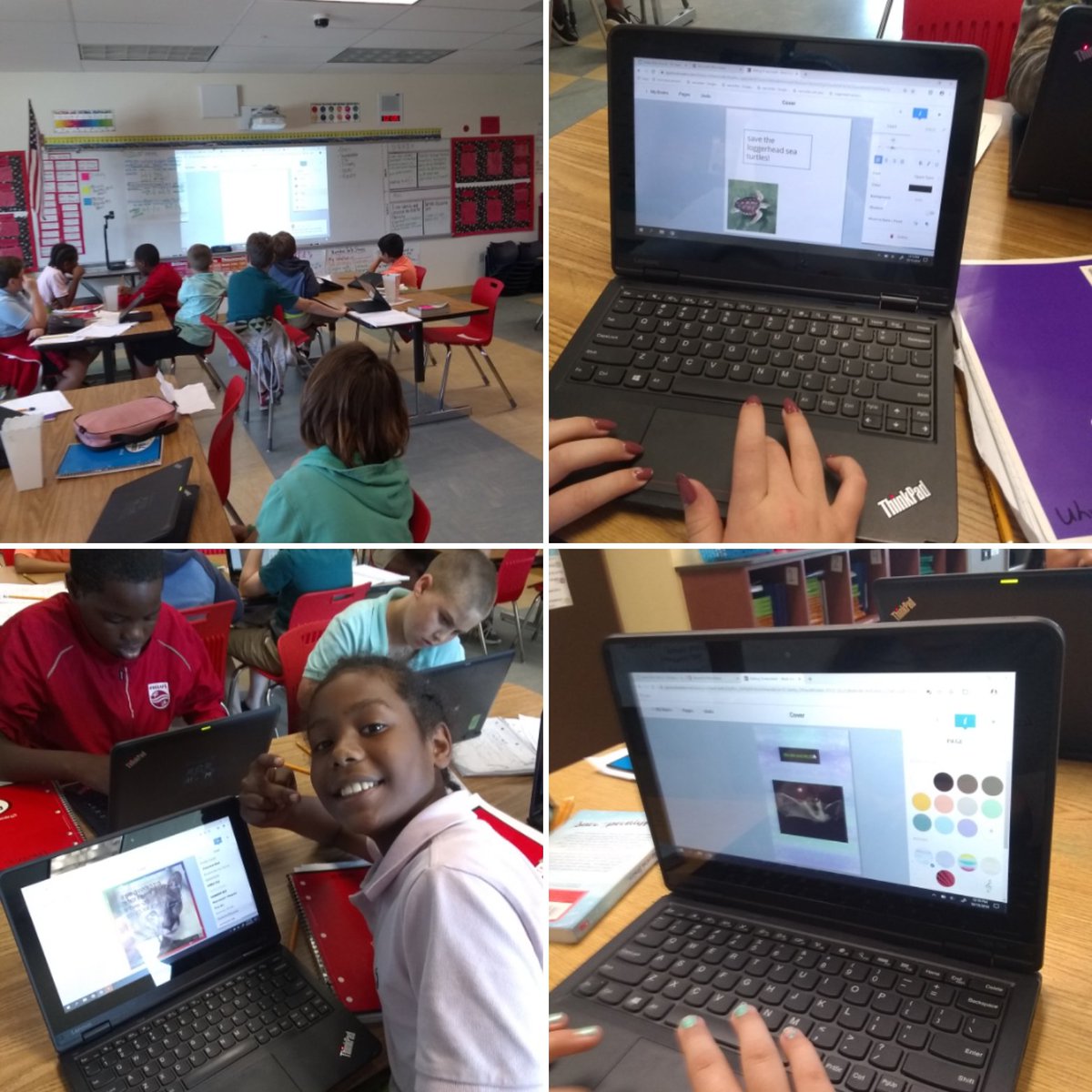 berwick1525's tweet image. Thank you @TechyBecky7 for teaching my RTI enrichment group how to use storybook creator. Their paired texts on endangered animals  will be amazing!! #vbevibe