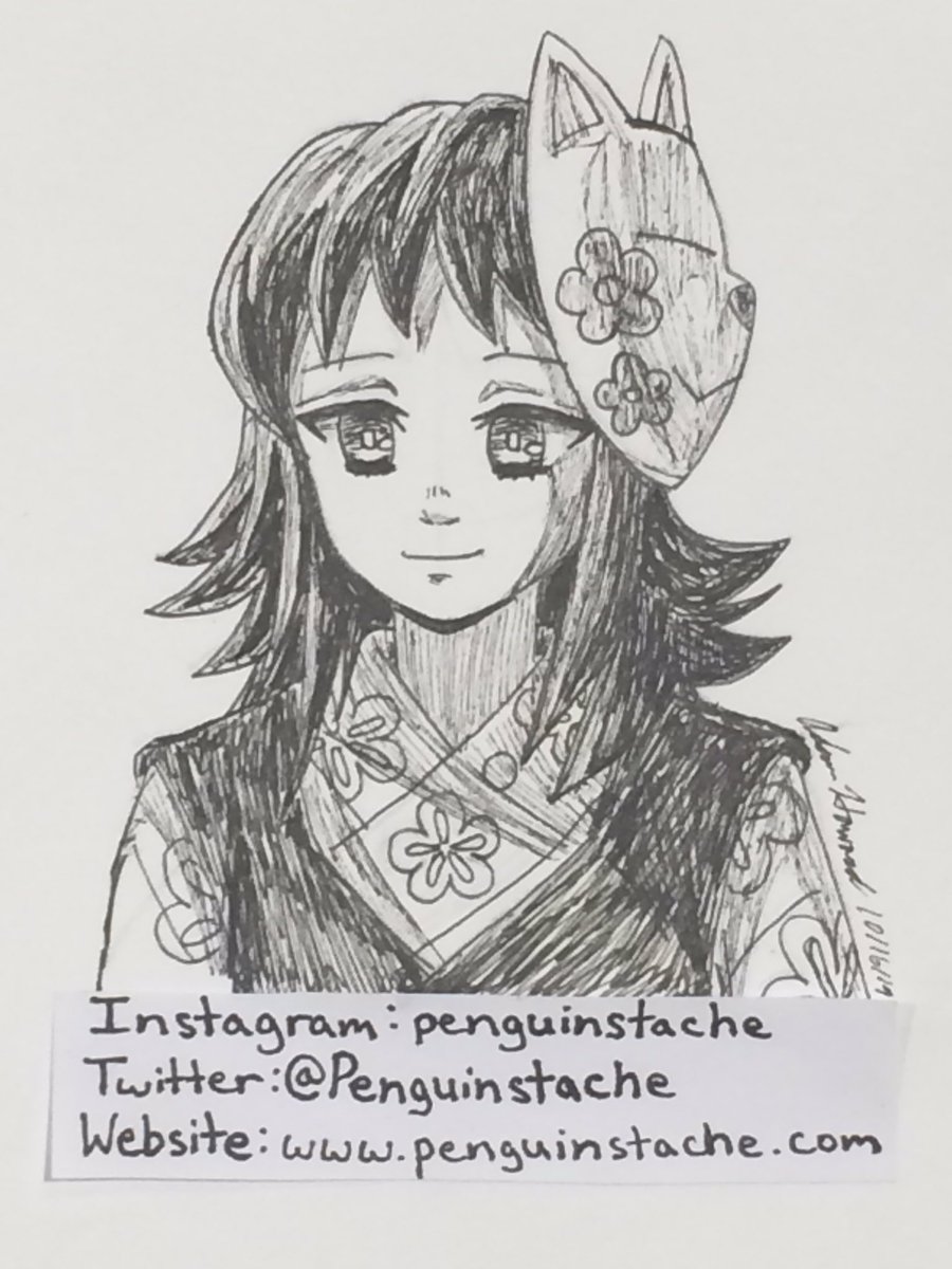 Penguinstache's tweet photo. Makomo #kimetsunoyaiba #demonslayer #makomo #koyoharugotouge #anime #manga #shonen #shonenmanga #inktober #inktober2019 #ink https://t.co/HOyfoVGzOa