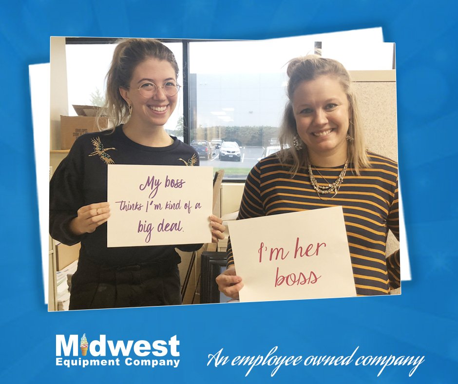 MidwestCo's tweet photo. Happy Boss's Day to all of our bosses, our employee owners!!  #NationalBossDay #bossday #hereshowweownit #EO2019 #EmployeeOwned @ESOPAssociation
 @theNCEO #EOMESOP #NationalESOPMonth #ESOP #PictureOwnership https://t.co/TNuWf3IVuu